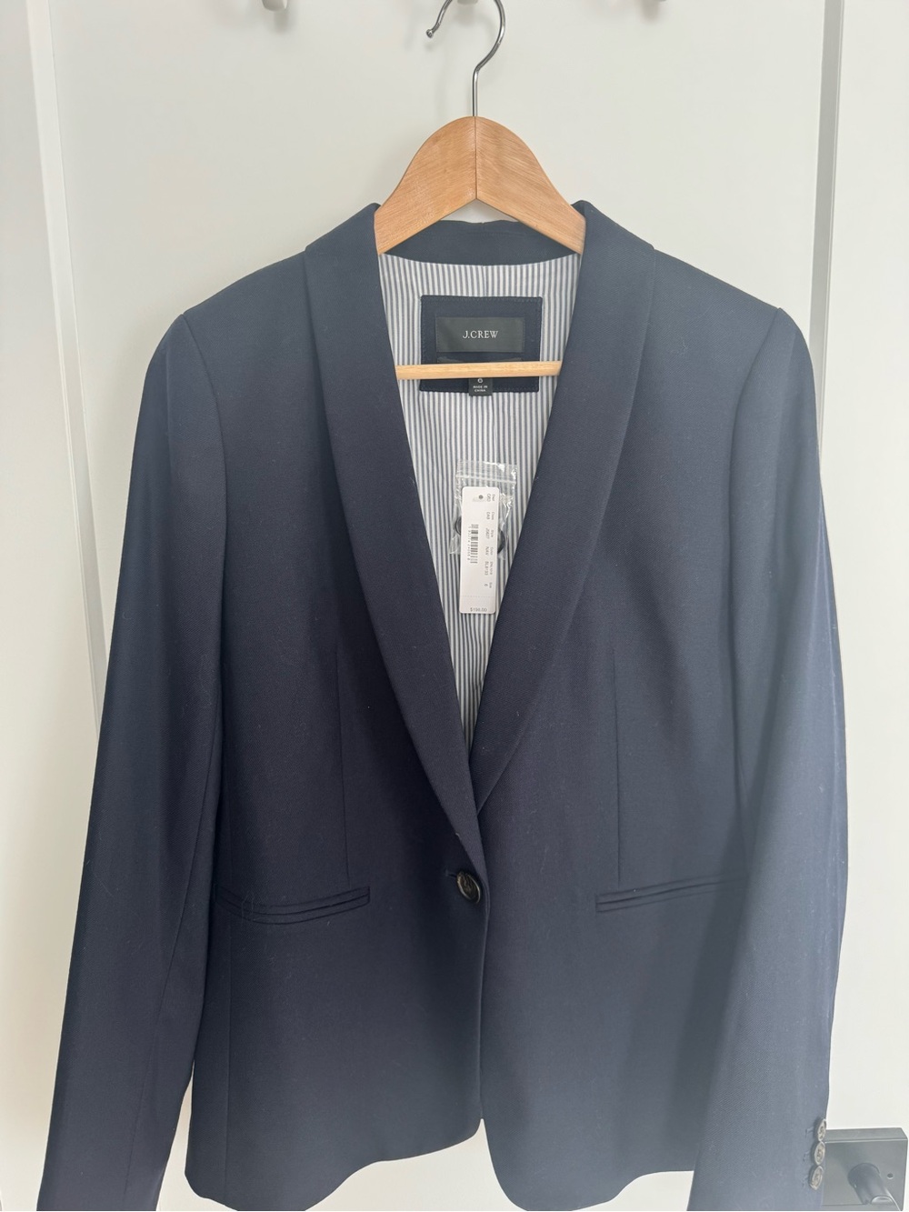 J. Crew Dark Navy Shawl-Collar Blazer
